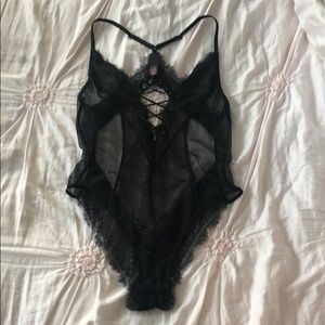 NWOT VS Bodysuit with Corsetry Details